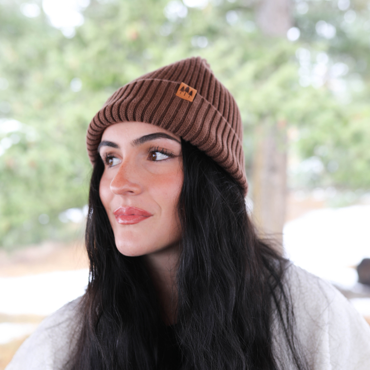 Cuffed Beanie - Brown