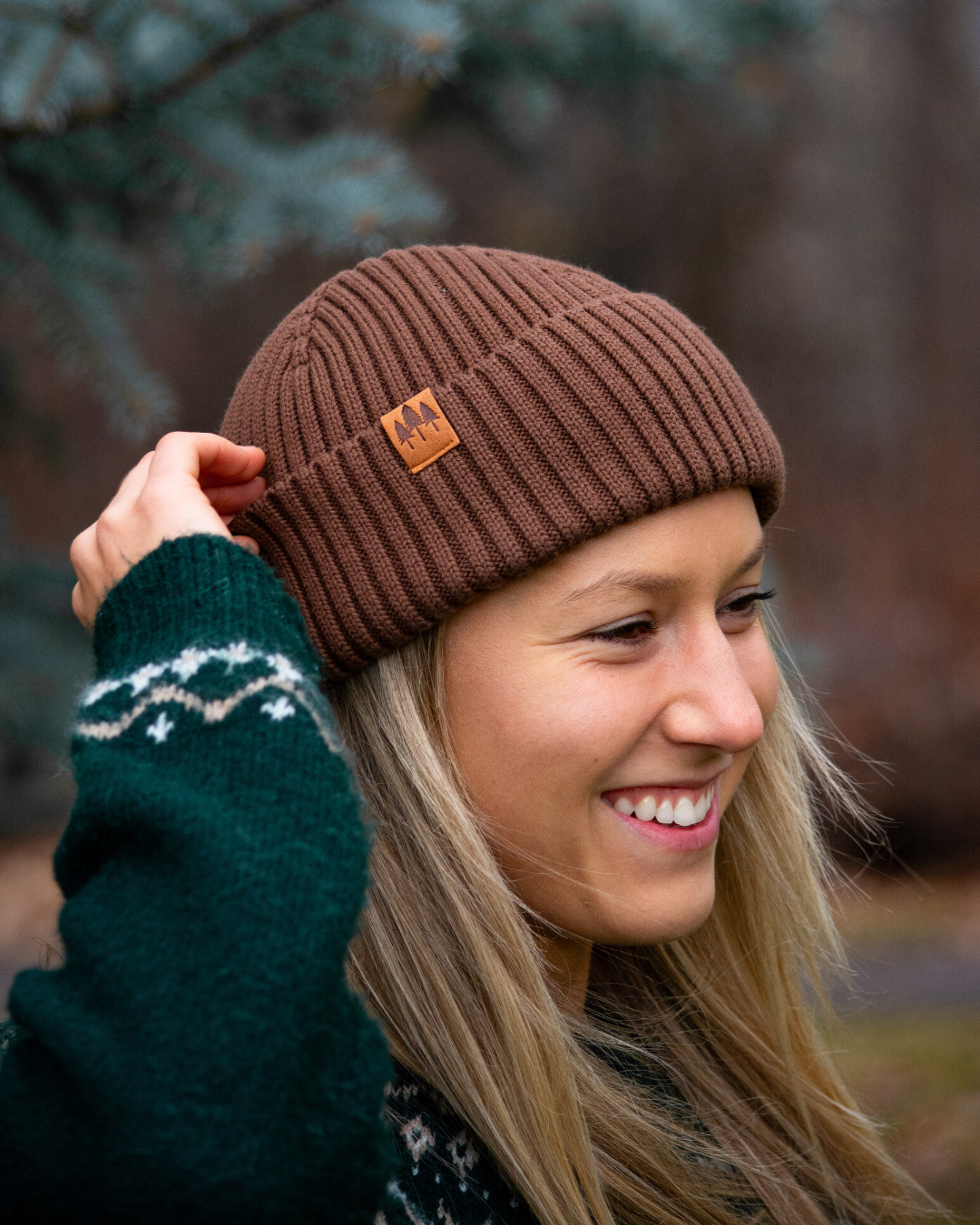 Cuffed Beanie - Brown