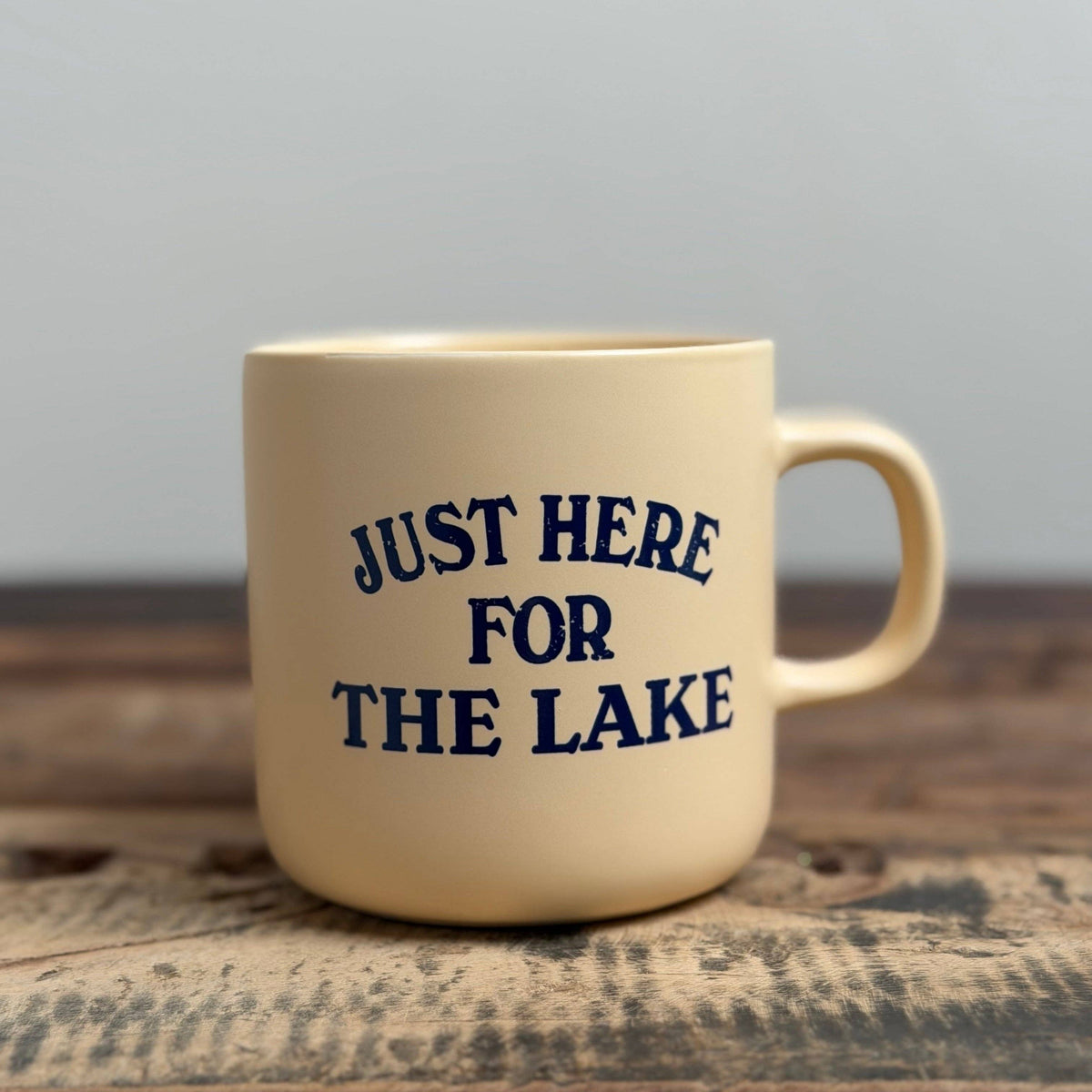 Just Here For The Lake Mug - Vanilla
